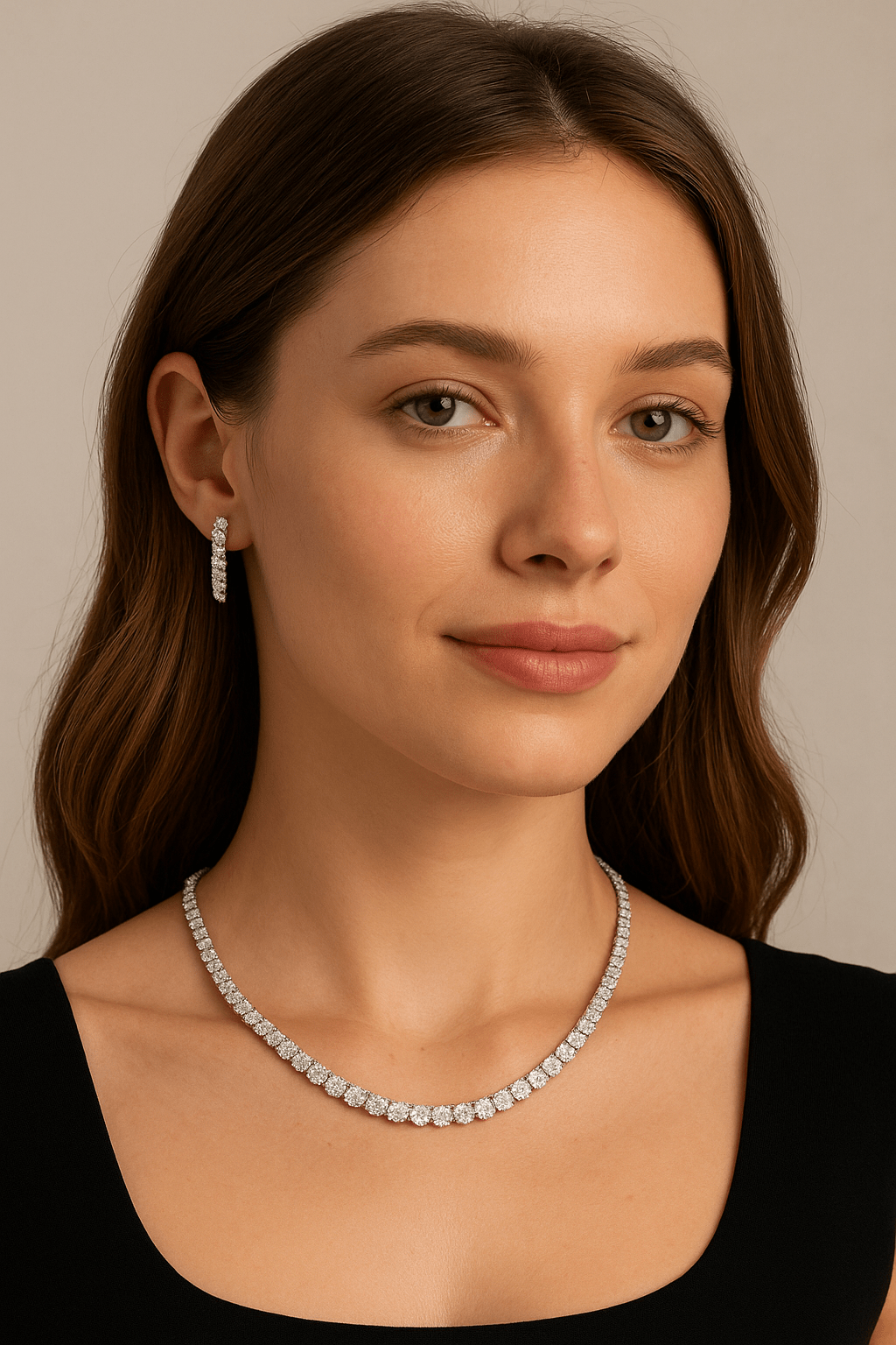 Where to Buy Diamond Band Necklaces and Earrings in Dubai